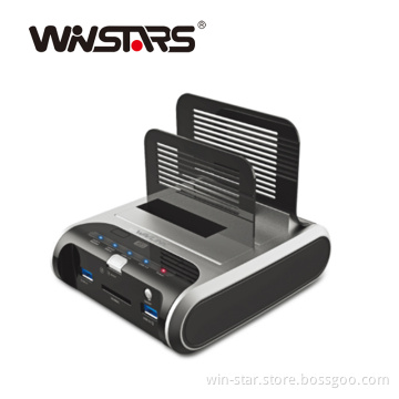 USB3.0 Dual Bay Docking Station for 2.5&3.5